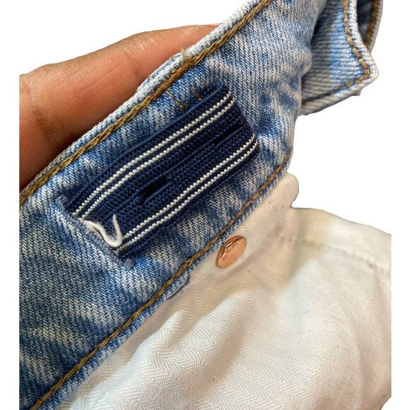 GAP Denim Mom Jeans Distressed Raw Hem 16 Youth - Picture 3 of 5